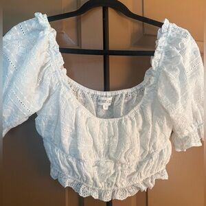 Whiteroom + Cactus White Eyelet Lace Women's Top - NWOT